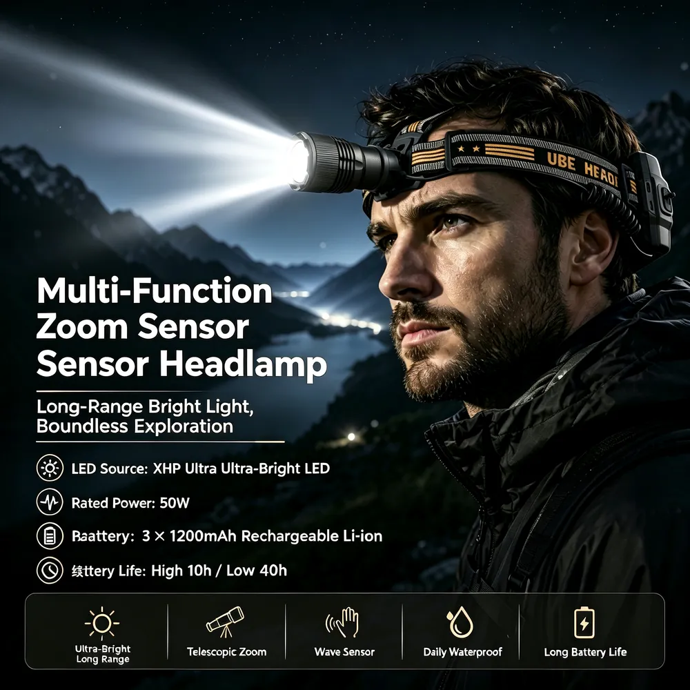 Multifunction Zoom Sensor Headlamp