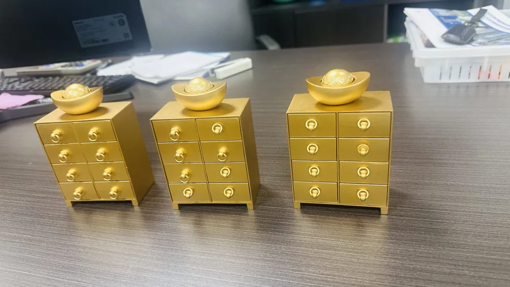 金色收纳盒样品