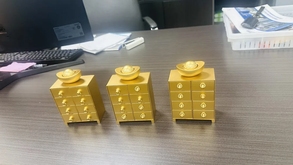 金色收纳盒样品
